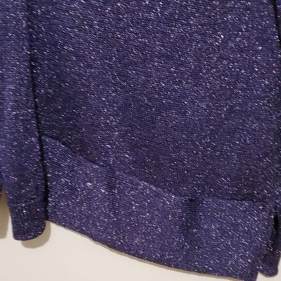 Chico’s Purple Cecilia Shine Pullover Sweater Size 1 - Picture 3 of 7